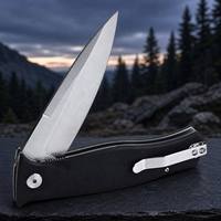 Couteau de survie et de chasse personnalisé avec lame 4Cr13, vente chaude, outil de camping, couteau de poche, couteau pliant tactique G10