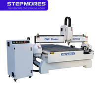Vente directe usine : Machine de fraisage CNC pour le travail du bois 1325 4*8ft, 4 axes, avec broche à refroidissement par eau, système rotatif latéral, Syntec, haute rigidité
