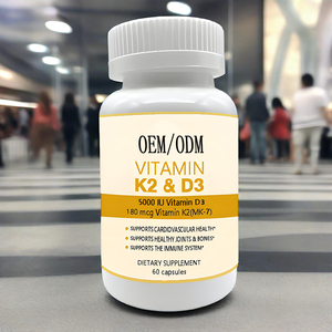 Capsule Morbide di Vitamina <span class=keywords><strong>D3</strong></span> 5000UI K2 Marca Propria, Supporto Immunitario per Adulti, Integratore per Ossa Sane, Durata di Conservazione 36 Mesi Escluse - Product Image 3