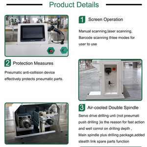 Cnc אוטומטי עץ פנל Mdf ריהוט ארון משעמם אופקי קצה צד חור קידוח מכונה - Product Image 3