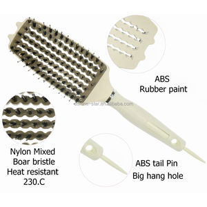 Fabricant de brosse à cheveux plaque métallique résistante à la chaleur sèche-cheveux démêlant brosse à cheveux - Product Image 6