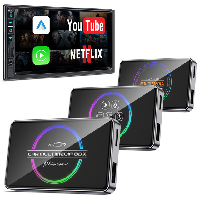 Universal Android 13 Car Play Wireless Receiver Ai Carplay Box Adaptateur for iphone Wired to Multimedia 4K Video
