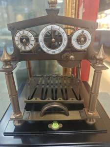 Đồng hồ để bàn/đồng hồ đeo tay kiểu Pháp, máy cơ khí con lăn bi Congreve, dây đồng thau đánh bóng 12s, kiểu dáng thanh lịch. - Product Image 6