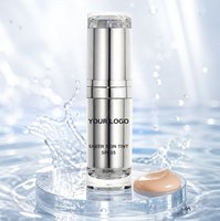 Base de maquillage liquide légère OEM Sheer Skin Tint SPF55 30ml, couvrance naturelle longue durée, écran solaire teinté