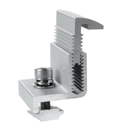 Support de fixation d'extrémité de panneau solaire en aluminium pour ajustement et fixation des bords