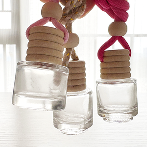 Aromatherapy <strong>Car</strong> Perfume Air Freshener 5ml Glass Cylinder Shape Fragrance <strong>Diffuser</strong> Screen Printed Crown Cap Sealing <strong>Refilable</strong> - Product Image 4