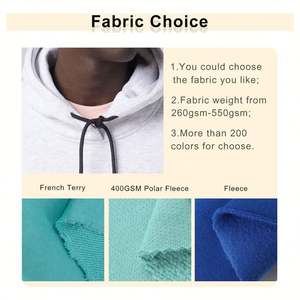 เสื้อสเวตเตอร์แบบสวมศีรษะของผู้ชายเสื้อสเวตเตอร์แบบหนาผ้าฝ้าย100เทอร์รี่ใส่ได้ทั่วไปใส่ได้ทั้งชายและหญิงมีฮู้ดสำหรับฤดูหนาวสีดำโลโก้ได้ตามต้องการ - Product Image 2