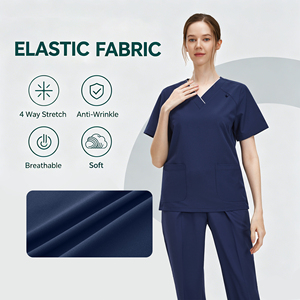 Tenue d'infirmière haut de gamme à manches courtes pour le lavage des mains, combinaison pour <span class=keywords><strong>clinique</strong></span> vétérinaire, blouse d'opération pour <span class=keywords><strong>clinique</strong></span> dentaire, uniforme de salon - Product Image 1