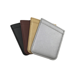 Portefeuille anti-vol pour cartes d'identité et de crédit, fin et élégant, pour cartes bancaires, en cuir et métal - Product Image 1