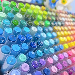 Marqueurs Pinceaux Peinture Acrylique 240 Couleurs pour Peinture sur Roche, Pierre, Céramique, Verre, <span class=keywords><strong>Bois</strong></span>, Toile, Fournitures d'Art et de Dessin DIY - Product Image 4