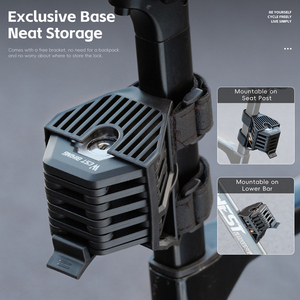 Candado Plegable WEST BIKING <span class=keywords><strong>para</strong></span> Bicicleta de Montaña y Carretera, Candado <span class=keywords><strong>Antirrobo</strong></span> de Alta Seguridad <span class=keywords><strong>para</strong></span> Bicicleta, Scooter, Bicicleta Eléctrica, Candado de Cadena <span class=keywords><strong>para</strong></span> Ciclismo - Product Image 4