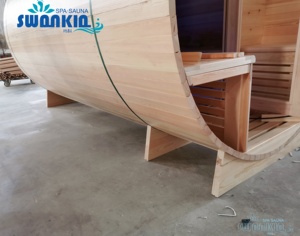 ساونا خارجية swankia سهلة النقل رخيصة السعر ساونا برميل غرفة البخار الجاف - Product Image 5
