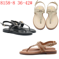 Sandales tongs plates pour femmes grandes tailles Y 36-42, style féminin, bout rond, nouvelle collection.