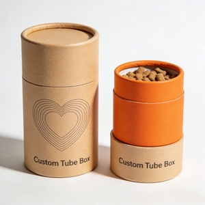 Eco-Friendly Kraft Paper Tube Cosmetic Packaging Box Recyclable Cylindrical Container for Skincare Perfume <b>Wig</b> Loose Powder - Product Image 3