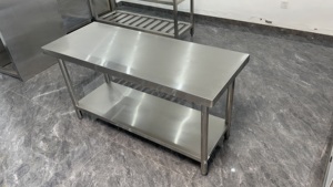 Mesa de Preparación de Alimentos de Acero Inoxidable de <span class=keywords><strong>36</strong></span> <span class=keywords><strong>x</strong></span> <span class=keywords><strong>72</strong></span> con Fregadero, Mesa de Trabajo Móvil Plegable para Uso en Restaurantes - Product Image 6