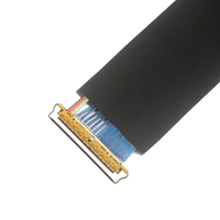 Câble coaxial micro LVDS IPPEX 20453-250T-03S 40 broches, assemblage avec âme en cuivre, certifié ISO9001, isolé en PVC pour ordinateur