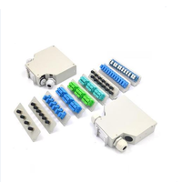 Boîtier de terminaison de fibre optique DIN Rail Mount ODF, panneau de brassage fibre optique 6/12/24/48 ports, adaptateur LC, FTTH POE GSM, 48 cœurs