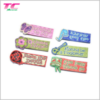 Étiquettes tissées en Textile personnalisées, produit de marque personnalisé, pliables