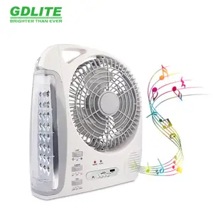 Ventilateur solaire AC/DC de haute qualité, alimentation Rechargeable, ventilateur électrique solaire de 8 pouces, panneau solaire Portable, puissance Radio Fm