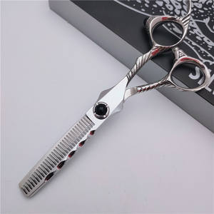 Tijeras de Peluquería Red Blade 440C, Tijeras Planas de 30 Dientes, Herramientas de Estilismo Profesionales para Diestros - Product Image 5