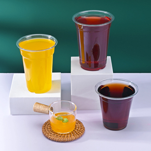 Venta caliente de plástico transparente PET vasos de pared simple logotipo personalizado impreso 12oz 24oz bebidas desechables leche jugo Tequila café - Product Image 4