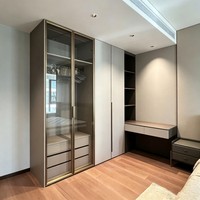 Armoire contemporaine en mélamine blanche, armoires modulaires, solution de rangement, fabricant sur mesure