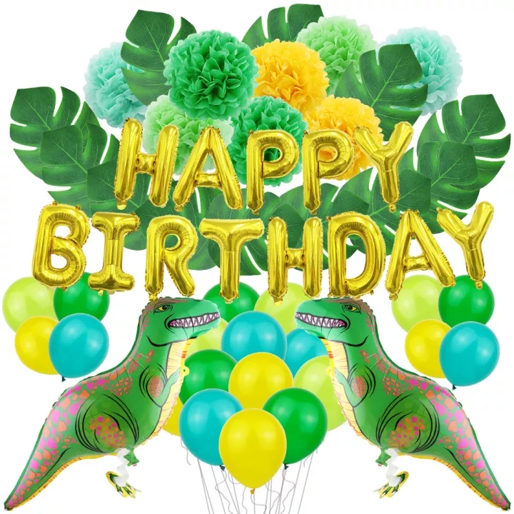 12 Palloncini A Forma Di Dinosauro In Foil – Decorazioni Per Compleanno A Tema Giurassico