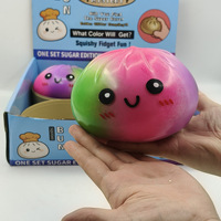 Produit phare : Jouet Squishy Mystery Bun Arc-en-ciel Visage Mignon 15 cm, Jouet Fidget à presser en forme d'aliment, Doux, Anti-stress et de Décompression, Boîte Mystère
