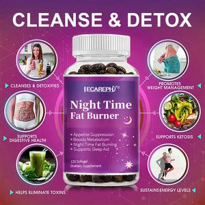 Gelişmiş iştah bastırıcı karbonhidrat engelleyici gece mermi kapsülleri gece yağ yakma ve doğal uyku desteği - Product Image 3