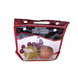 Sacchetti per imballaggio di frutta e <span class=keywords><strong>verdura</strong></span> sacchetti in plastica trasparente Eco con fori di sfiato sacchetti con cerniera personalizzati con stampa Logo 1-3Kg - Product Image 4