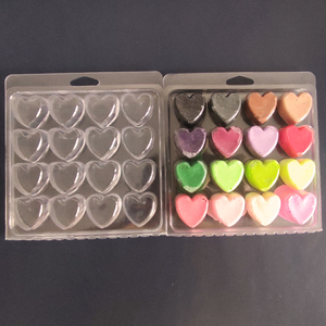 Bandeja de embalaje de concha de fusión de cera personalizada, embalaje de fusión de cera de corazón de amor de 16 cavidades, venta al por mayor - Product Image 2