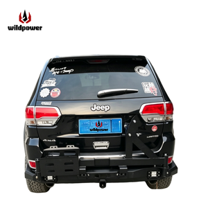 Paraurti Posteriore in Acciaio a Doppio Tubo con Gancio di Traino da 2 Pollici per Jeep Grand Cherokee WK2 <span class=keywords><strong>2012</strong></span>+ Barra Antiurto Posteriore Fuoristrada - Product Image 1