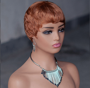 Parrucca HD Lace Front in Capelli Vergini Umani Brasiliani Little Elf, Lunghezza Media 4 Pollici, Nera Naturale, Completamente Realizzata a Macchina - Product Image 3