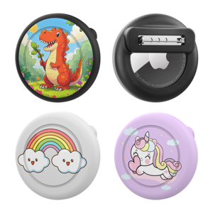 Support en silicone pour AirTag pour enfants, 4 modèles, étanche, broche dissimulée, compatible avec Apple AirTag, rentrée scolaire - Product Image 4
