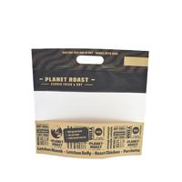 Sac de rangement en papier Kraft ZIipock, vente directe de haute qualité, sac de poche debout avec transparent