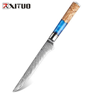 XITUO دمشق سكين نزع العظم الفولاذ المقاوم للصدأ سكاكين المطبخ اليدوية السمك فيليه السلمون سكين مخصص الجملة أدوات الطبخ - Product Image 1