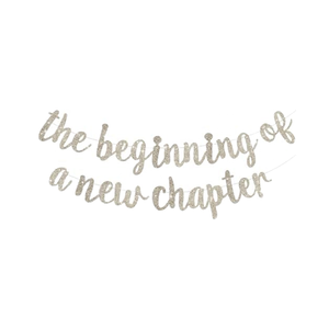 DAMAI paillettes Champagne or le début d'un nouveau chapitre bannière Graduation guirlande pour les décorations de fête d'adieu fournitures - Product Image 1