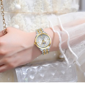Montre à quartz CURREN 9096 originale pour femmes, élégante et tendance, en acier inoxydable, étanche, montre-bracelet pour femmes - Product Image 4