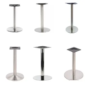 Manufacture Wholesale Commercial Home Decor Gold Brushed Coffee Dinning Table Stainless Steel Table Legs