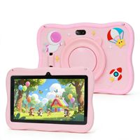 Étui en silicone souple pour tablette Q8 avec support, certifié ROHS, design de dessin animé d'astronaute pour enfants, fabriqué en Chine, modèle Q8