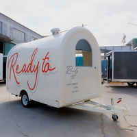 Nouvelle remorque de restauration de type food truck pour la vente de café, chariot de restauration, burgers, frites, glaces, barbecue, bus de restauration mobile