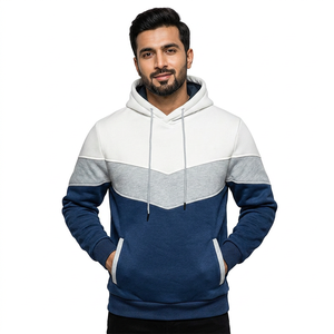 Wholesale Customized Men's Grey 100% Cotton <b>Hoodies</b> <b>Plain</b> Dyed for Winter Season Reasonable Market Price - Product Image 1
