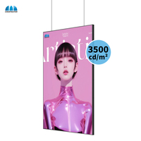Pantalla LCD Semi-Exterior de 3500 Nits para Montaje en Pared, 43, 49, 55 Pulgadas, Señalización Digital para Escaparates de Tiendas Minoristas