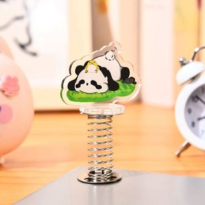 Accesorios de exhibición personalizados de acrílico para escritorio, pequeños, creativos, estilo banderín de anime, con mecanismo de resorte. - Product Image 5