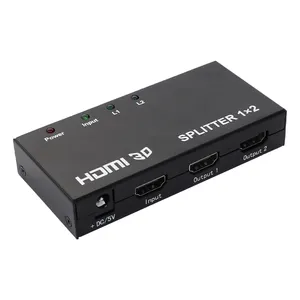 热卖除数HDMI 4K60Hz 1输入2输出分离器支持智能EDID HDCP2.0 2端口HDMI分离器