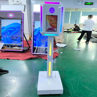 Carcasa ovalada de alta calidad compatible con iPad DSLR para fotomatón de iPad, para eventos, exposiciones, galas, conectar y usar, tecnología avanzada.