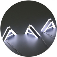 Haute Qualité Mini Acrylique Mots Lumineux Led Éclairage Mot Mini Led Alphabet Lettre