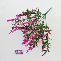 Décorations d'intérieur extérieures populaires Faux plantes en plastique extérieures Arbustes Artificielle Mulit Couleur Lavande