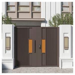 <span class=keywords><strong>Portail</strong></span> de jardin moderne pliable en aluminium, étanche, pour villa résidentielle - Product Image 4