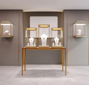 Funroad đồ trang sức Showcase tùy chỉnh thiết kế đồ trang sức đồ nội thất đồ trang sức hiển thị tủ 3D thiết kế cho cửa hàng đồ trang sức - Product Image 3